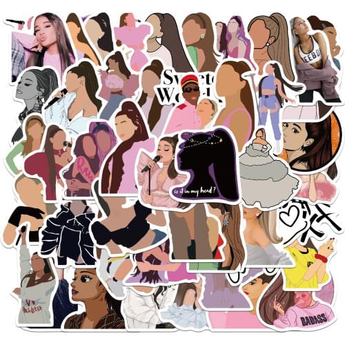 10/50PCS Singer Ariana Grande Stickers Laptop Guitar Luggage Skateboard Bike Car Waterproof Cool gift Sticker