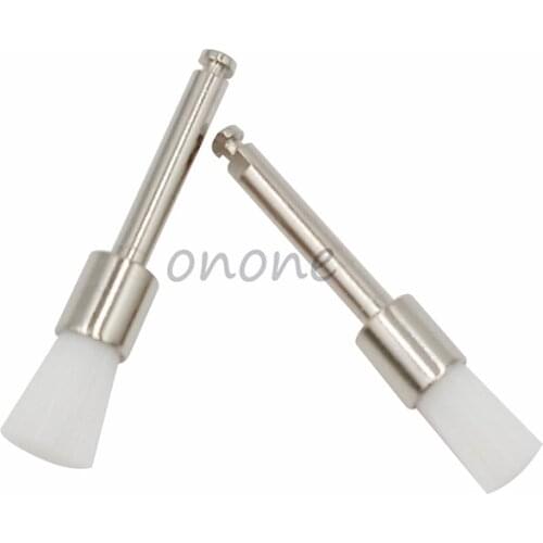 100pcs/Box Dental Nylon Polishing Brushes Flat Shape Latch Type (RA) Single Use