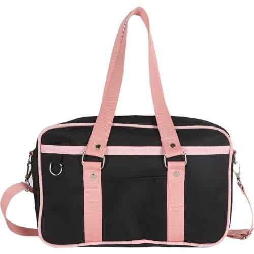 Female Students Japan Travel Shoulder Bag Women Messenger Bag Hit Color Stitching Handbags Ladies Bag Cute Girl Uniform Bag