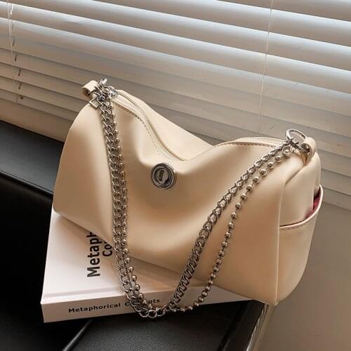 Fashion Women Soft Pu Leather Chain Handbags High Quality Ladies Small Travel Shoulder Bag Designer Female Purse Messenger Bag