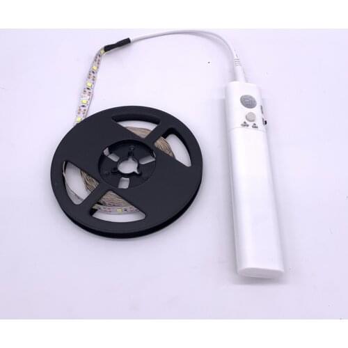 PIR Motion Sensor LED Light strip Battery Power Wireless Night light Bedside lamp Closet Wardrobe Cabinet Stairs Hallway lamp