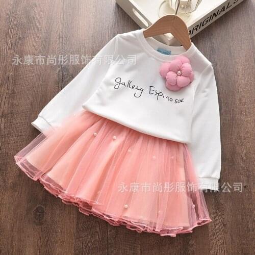 2020 Spring/Autumn Girl Princess Skirt Two-piece Suit Skirt Girls Boutique Outfits Girl Clothes Kids Clothes Girls