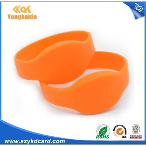 YongKaiDa 500pcs/lot EM4100 125Khz silicone wristband keychain