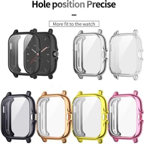 Full Coverage Protective Cover For Amazfit- GTS 2 Plating TPU Case For Huami-Amazfit GTS2 Smartwatch Protector A198 Au11 21