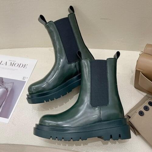 Designer New Shoes Women Chelsea Boots 2021 Fashion Multicolor Casual Platform Boots Women Autumn Winter All-match Female Shoe