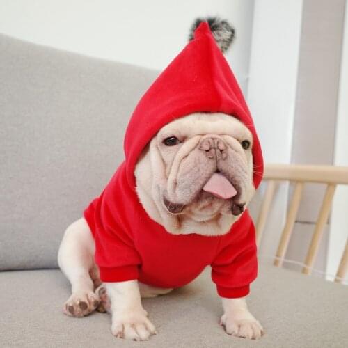 Winter Dog Hoodie French Bulldog Clothes Pug Clothing Poodle Bichon Schnauzer Frenchie Dog Coat Welsh Corgi Costume Pet Outfit
