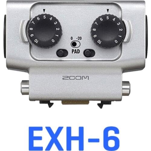 Zoom EXH-6 Dual XLR/TRS Combo Input Capsule microphone for H5, H6, U-44, F4 and F8 Portable Digital Recorder music player