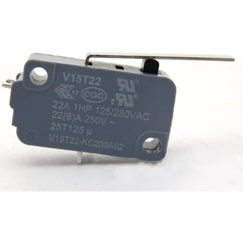 1PC For Honeywell Long Handle 22A High Current Replacement Micro Switch 2 Pins Contact Switch Single Normally Closed