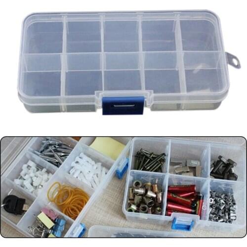1Pc Plastic Practical Screw Orgainzer Box Holder Case Screw Compartment Jewelry Earring Display Case Beads Storage Tool Box