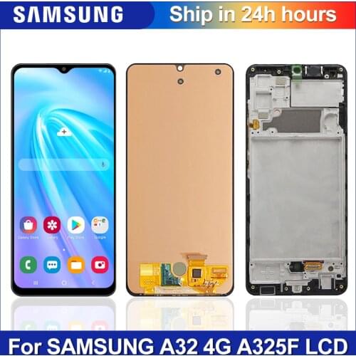 100% Original 6.4'' For Samsung A32 4G A325 SM-A325F Display lcd for Samsung SM-A325M A325G lcd Touch screen Digitizer Assembly