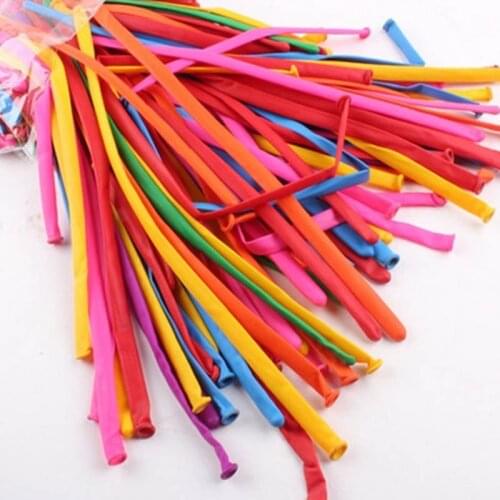 100Pcs Magic Air Balloon baby shower Wedding Decoration Mixed Color Kids Toys Latex Twist Long Birthday Party baby shower