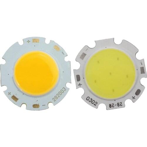 2 Pcs 3W COB High Power Super Bright Light Lamp Bead LED Chip Warm White Light & White Light