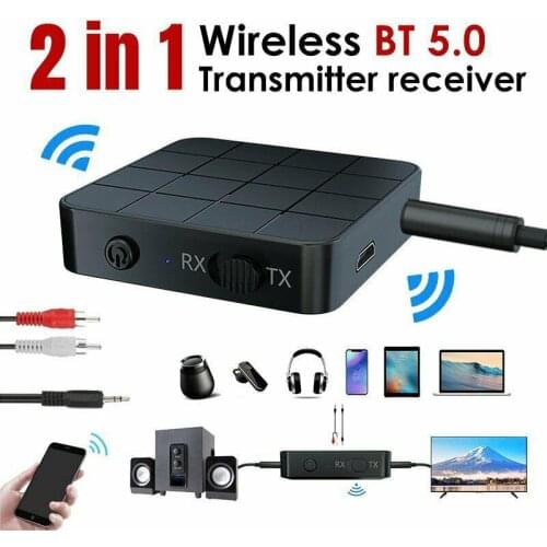 Bluetooth-compatible 5.0 Audio Transmitter Receiver Adapter AUX RCA 3.5MM 3.5 Jack USB Music Stereo Wireless Adapters Dongle