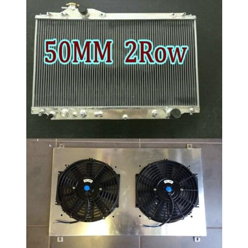 Aluminum Radiator & Shroud Fan For Toyota Supra MK4 A80 JZA80 Turbo 2JZ-GTE 3.0L I6 1993-1998 AT MT JZA8 94 95 96 97 98