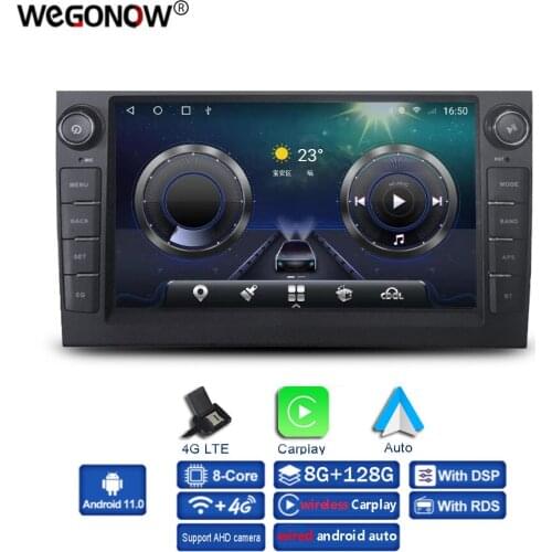 Carplay 8" DSP IPS Android 10.0 6GB +128GB Car DVD Player GPS WIFI Bluetooth RDS Radio For AUDI A4 SEAT EXEO S4 RS4 8E 2009-2012