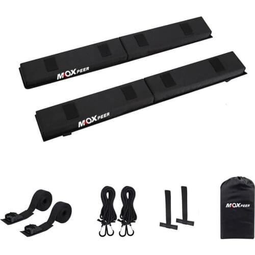 Auto Soft Roof Rack 2 Pieces/Set Black Luggage Easy Rack Load 60kgs Foldable Oxford Universal Car Carrier Rack Universal Kit Car