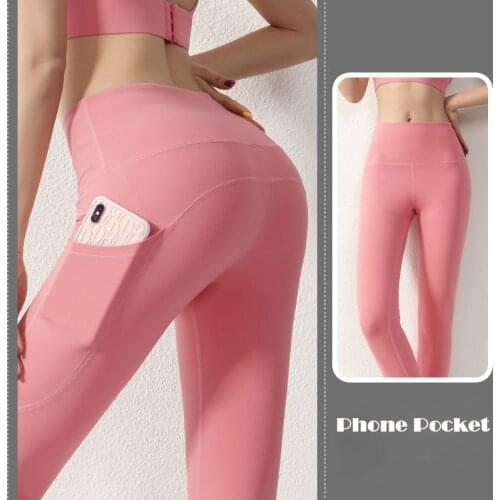 Cloud Hide Phone Pocket Yoga Pants High Waist Sports Leggings Women Long Fitness Tights Gym Workout Running Athletic Trousers XL