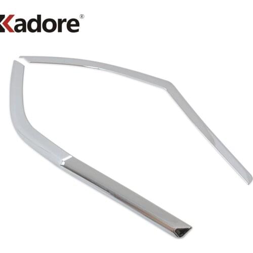 For Hyundai Santa Fe 2019 2020 Carbon Fiber Rear Fog Light Trim Cover Strips Tail Foglight Eyebrow Trims Car Styling Accessories