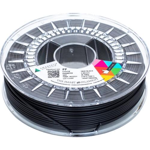 SMARTFIL PP, 2.85mm, TRUE BLACK, 700g Smart Materials 3D printing filament