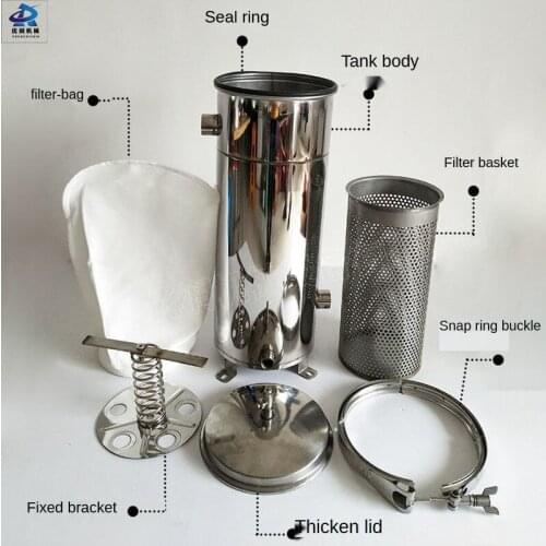 Stainless Steel Bag Type Filter for Vehicle-mounted High Flow Diesel Tanker Gasoline Oil Water Separator Filter Clamp/Ring Type