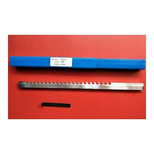 HSS 6mm C1 Push-Type Keyway Broach Metric Size HSS Keyway Cutting Tool Brand