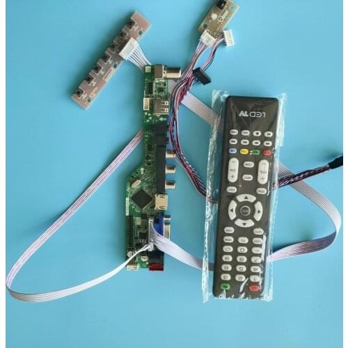 Kit for B156HW02 V.0/V.1/V.5/V.3 1920x1080 Remote Panel LVDS TV AV Screen Audio LED HDMI 40pin VGA USB Controller Board Display