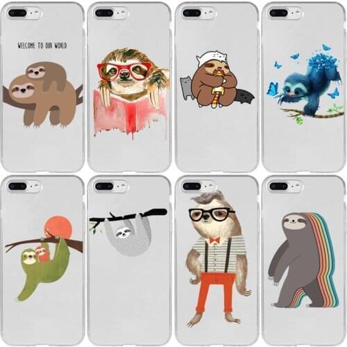 Sloth Cute Animals Love Tree Booking Cover Case for iPhone 5 5S SE 2020 6 6S 7 8 Plus XR X XS 11 12 Mini Pro Max