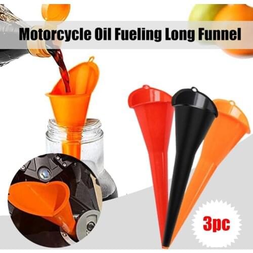 3PC Multi-Function Long Funnel Motorcycle Oil Additive Farmer Machine Plastic Funnel Flexible Draining Tool High Quality 20514