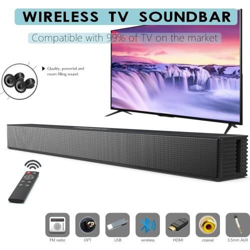 Wall-mounted TV Soundbar Home Theater 40W Wireless Speaker Support Optical Coaxial HDMI-compatible AUX With Subwoofer For TV PC