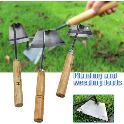 Newly Portable Metal Hoe Multifunctional Weeding Shovel Practical Weed Puller Hand Tools for Garden Courtyard Lawn