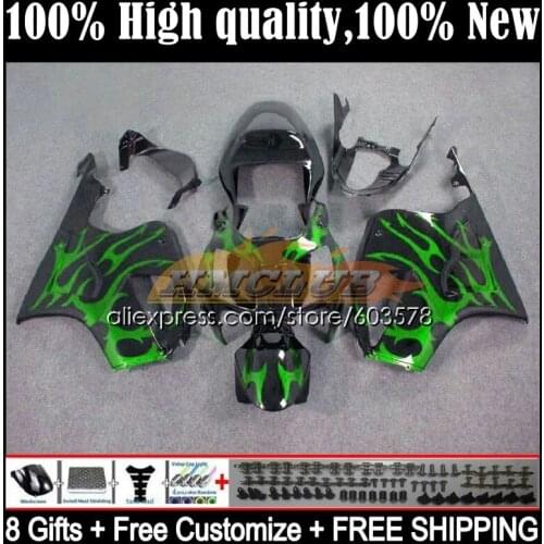 Fairing For HONDA VTR1000 2000 2001 2002 2003 2004 2005 2006 39CL.17 RTV VTR 1000 RC51 SP1 SP2 00 01 02 03 04 05 06 Green Flames