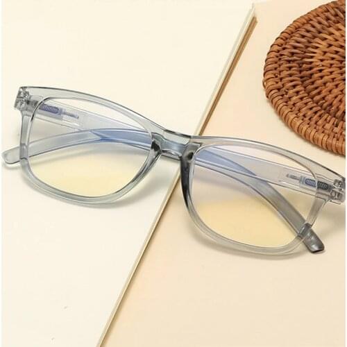 Iboode Men Women Anti Blue Light Reading Glasses Vintage Square Presbyopic Eyeglasses Hyperopia Eyewear Diopter +1.0 To +4.0