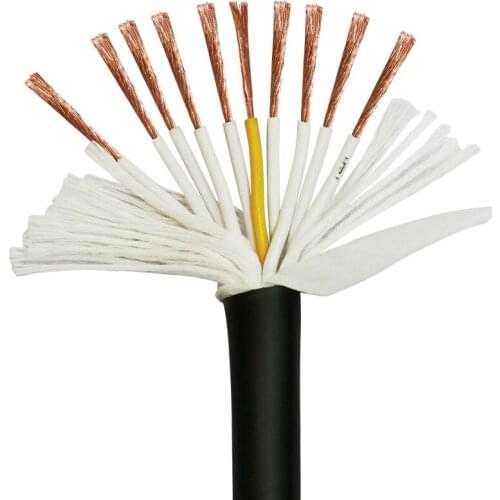 Towline Wire 10 core 0.2,0.3,0.5,0.75 mm² Ultra High Flexible 24,22,20,18AWG TRVV Drag Chain Cable 5m