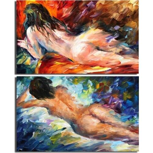 Sexy Naked Women Nude Girl Dreams Canvas Painting Print Bedroom Home Decor Modern Wall Art Oil Painting Poster Artwork