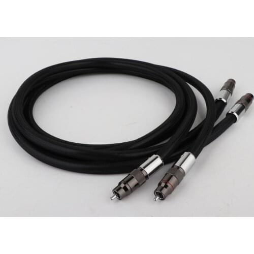 8N OCC SA-OF8N RCA Audio Interconnect Cable RCA To RCA Audio Cable Signal Wire With Rhodium Plated RCA Plug