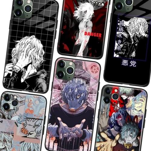 Tomura Shigaraki BNHA Glass Soft Silicone Phone Case FOR iPhone SE 6s 7 8 Plus X XR XS 11 12 Mini Pro Max Sumsung Cover Shell