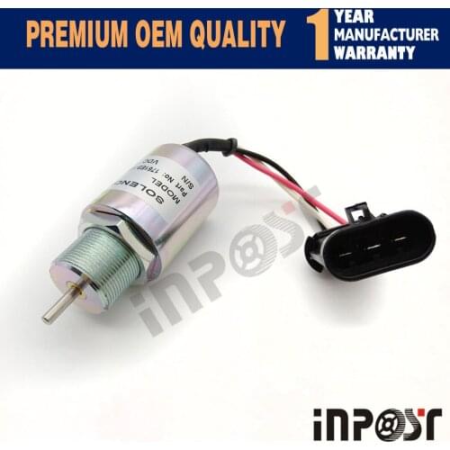 In Stock Fuel Shutoff Stop Solenoid Valve 1751ES-12B2UC4 12V For Mitsubishi