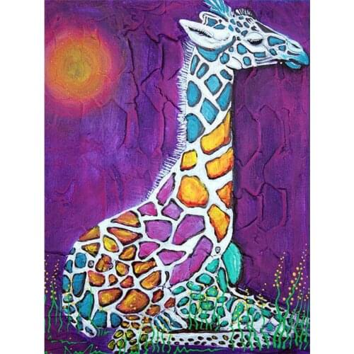 YIKEE diamond painting giraffe,cross stitch diamond,diamond mosaic paintings Y039