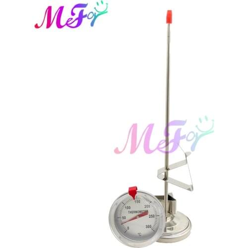 0℃~300℃ 150MM 300MM Stainless Steel Probe Type Home Kitchen Oil Thermometers Food Meat Water Thermometer with Bracket Outdoor