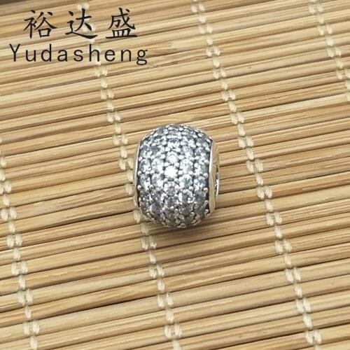 100% 925 Silver Clear Pave Charm