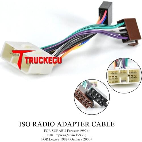 12-021 ISO RADIO ADAPTER CABLE FOR SUBARU Forester 1997+;Impreza,Vivio 1993+;Legacy 1992+;Outback 2000