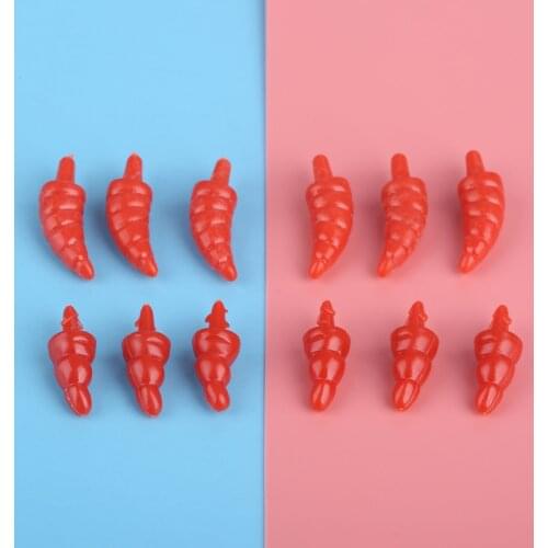 50pcs16/22mm Snowman Red Nose Craft DIY Doll nose Plastic Santa Claus Nose for Sewing Crafting Doll Puppet Stuffed Plush Animals