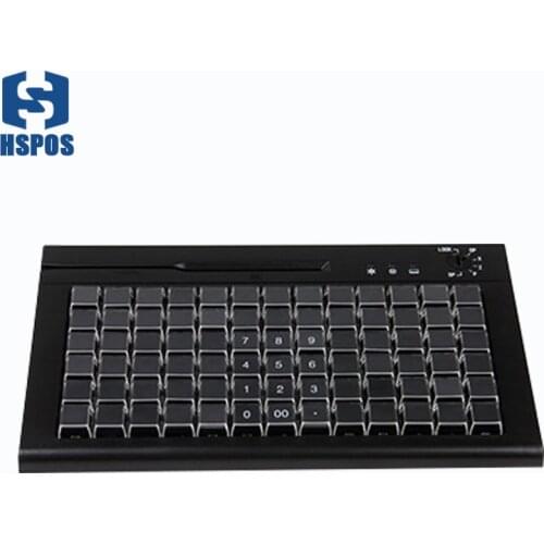 78 Keys Programmable Pos Keyboard With Msr Usb Ps/2 Can Be Programmed With 255 Characters 6 Segment