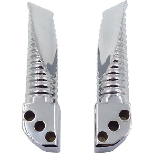 Aftermarket free shipping motorcycle parts Chrome Racing foot pegs For Kawasaki ZX-6R 636RR ZZR 750 1100 1200 10R