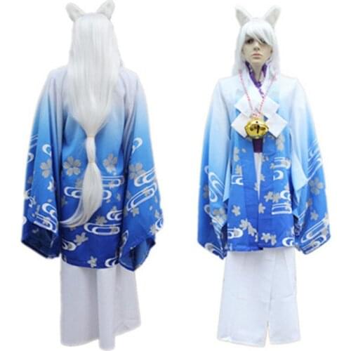 Anime Gugure! Kokkuri-San Cosplay Costumes Kokkuri-san Kimono Cosplay Costumes Halloween Party Unisex Cosplay Costumes