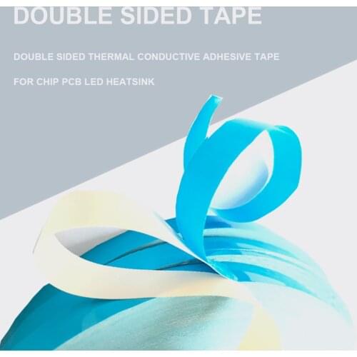 Freeshipping 3-25mmx25mx0.2mm high quality Transfer Tape Double Sided Thermal Conductive Adhesive tape for Chip PCB LED Heatsink