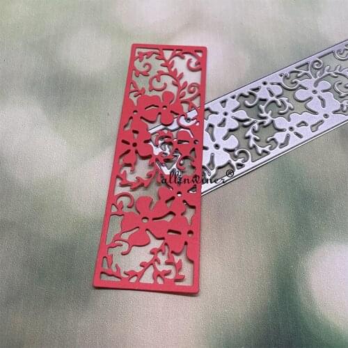 Flowers rectangular frame Metal Cutting Dies for DIY Scrapbooking Album Paper Cards Decorative Crafts Embossing Die Cuts