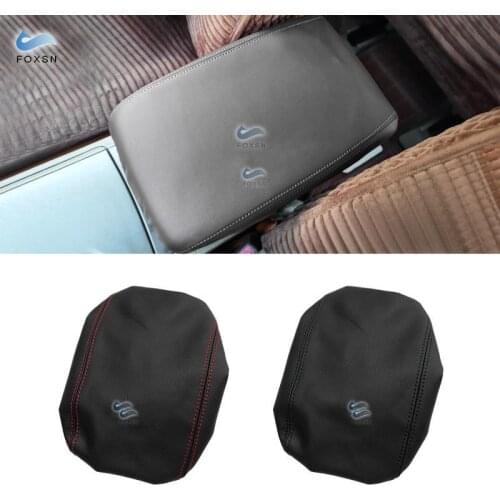 For Toyota Highlander 2009 2010 2011 2012 2013 2014 Microfiber Leather Car Center Control Armrest Box Protective Cover Trim