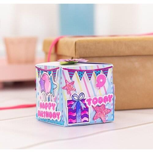 Christmas Gift Candy 3D INFINITY BOX Cut Diy Handmade Mold Paper Metal Craft Dies for Card Making Cut Dies 2021 Embossing New