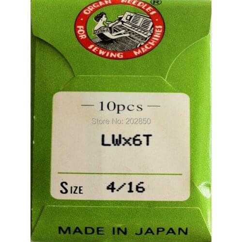Organ Brand Needles LWX6T,4/16,10Pcs Needles /Lot,For Industrial Blind Stitch Sewing Machine,Brand New,Great Quality